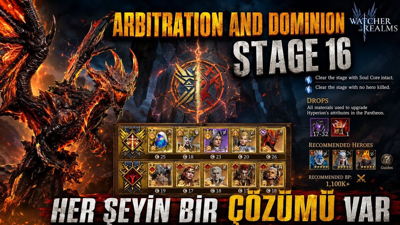 Arbitration and Dominion Stage 16 - Watcher of Realms #watcherofrealms #Julygameplayevent