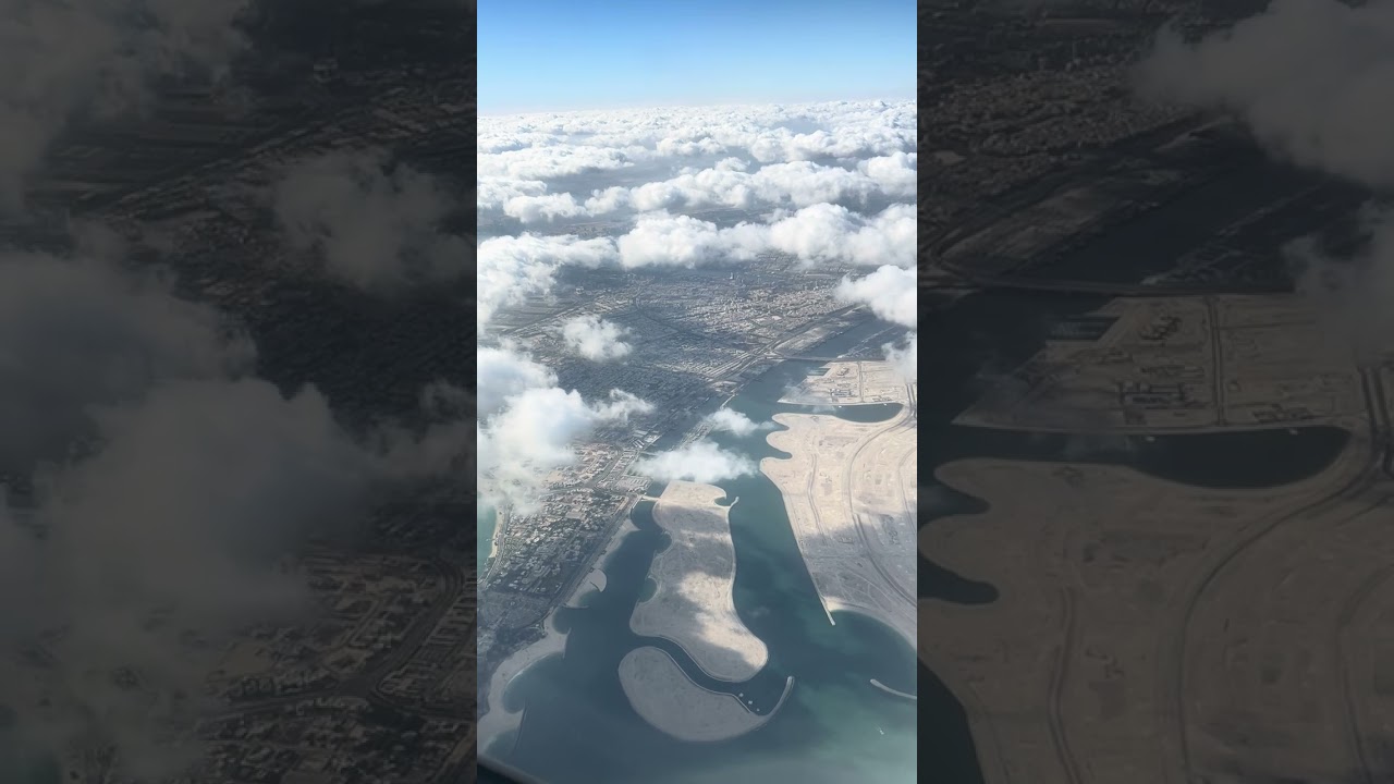كأنك في الطائرة شاهد المسار الجوي من الكويت إلى دبي 🇰🇼🇦🇪🤩