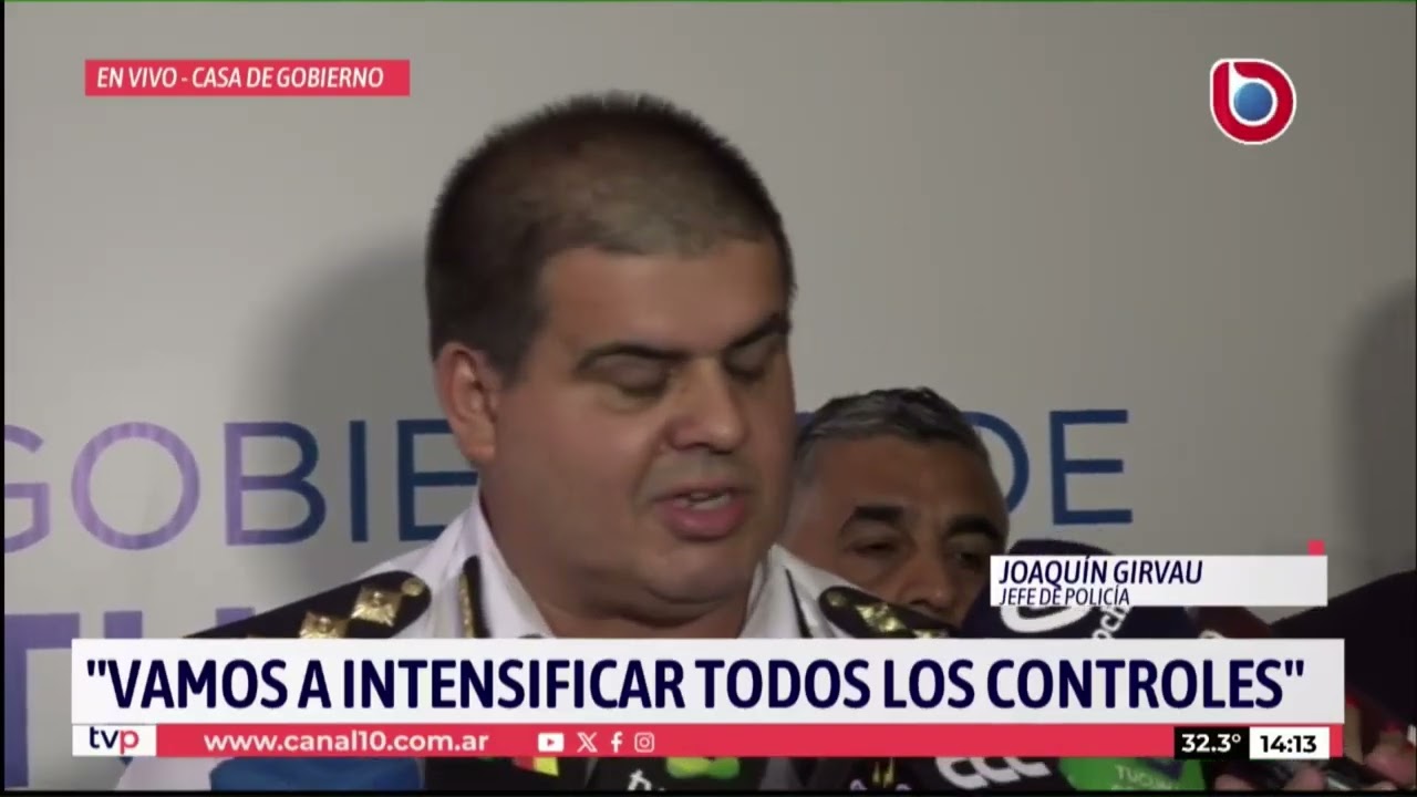 Joaquín Girvau: El jefe de Policía analizó los recientes allanamientos