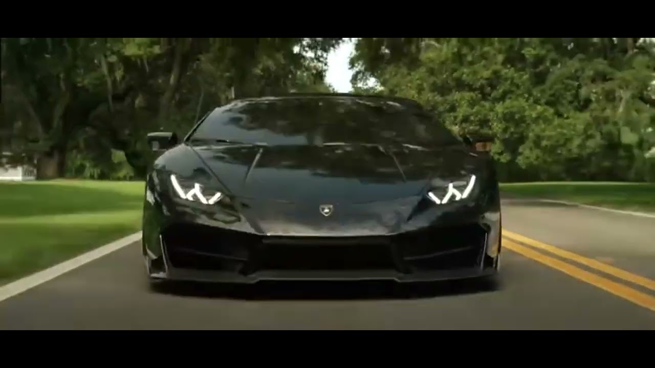 Black Lamborghini Huracan LP580-2 (City & Highway Drive) | Atmospheric Review (Mihoto Track)