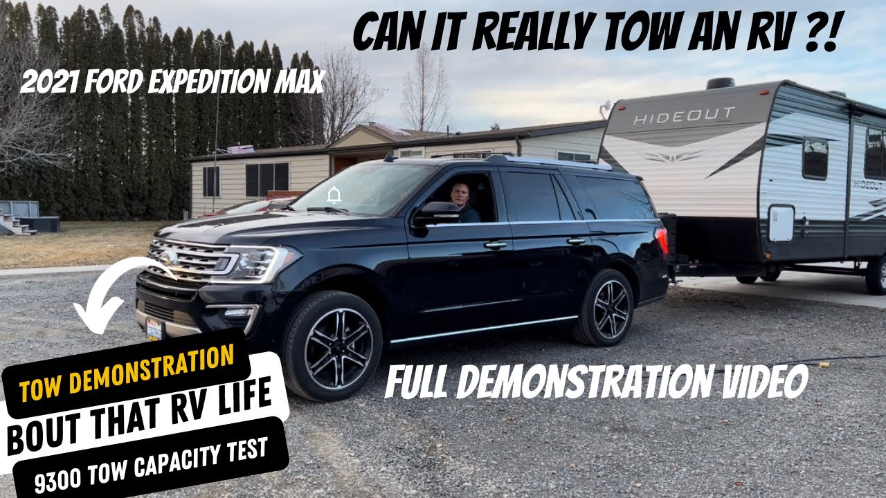 2021 Ford Expedition Max Tow Demonstration Video, RV Rental Business
