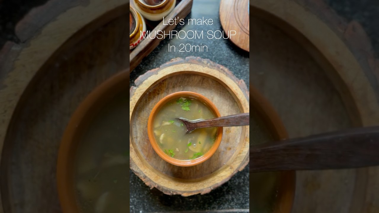 Quick & easy mushroom soup recipe !