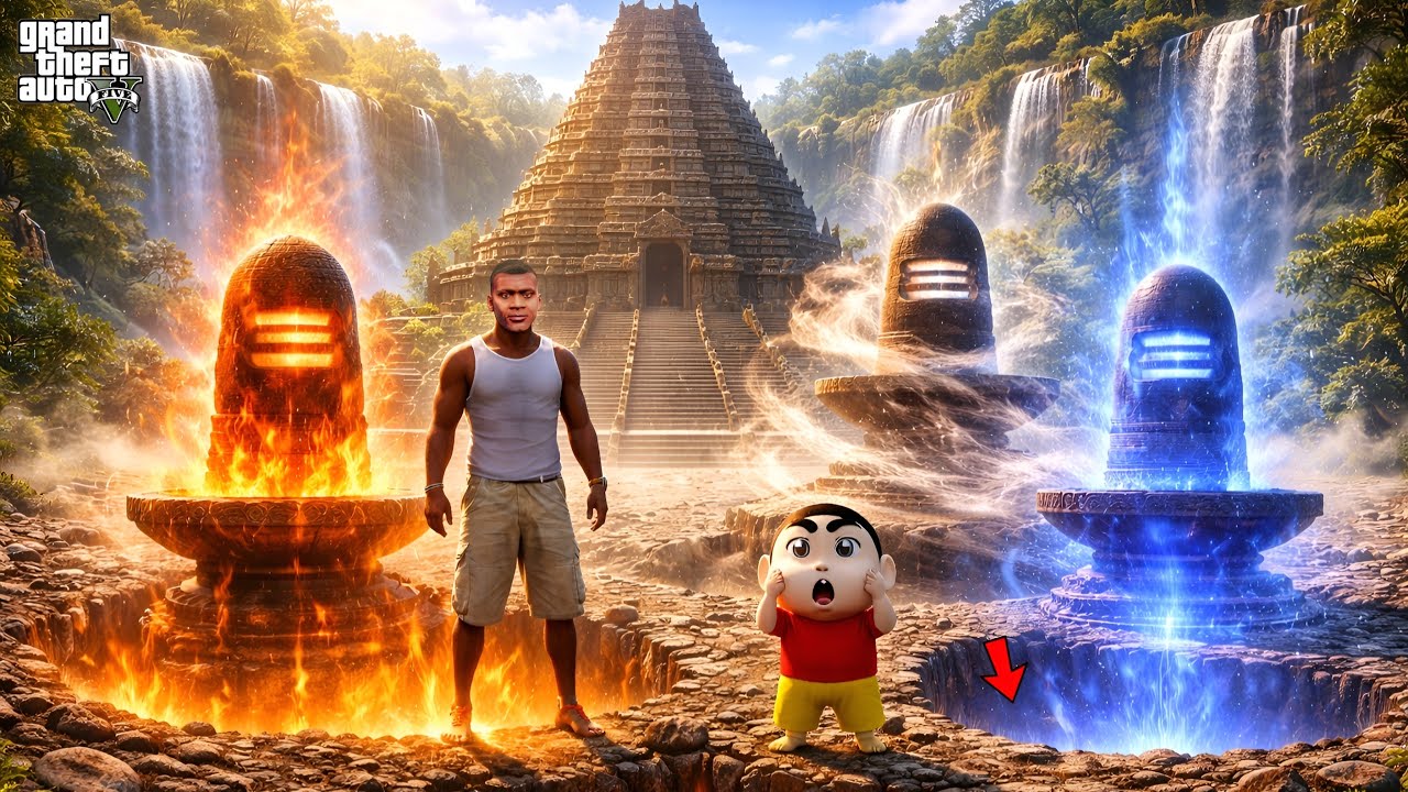 GTA 5 Franklin Found 3 Shiva Lingams 😱🔥 Earth Cracked Open!