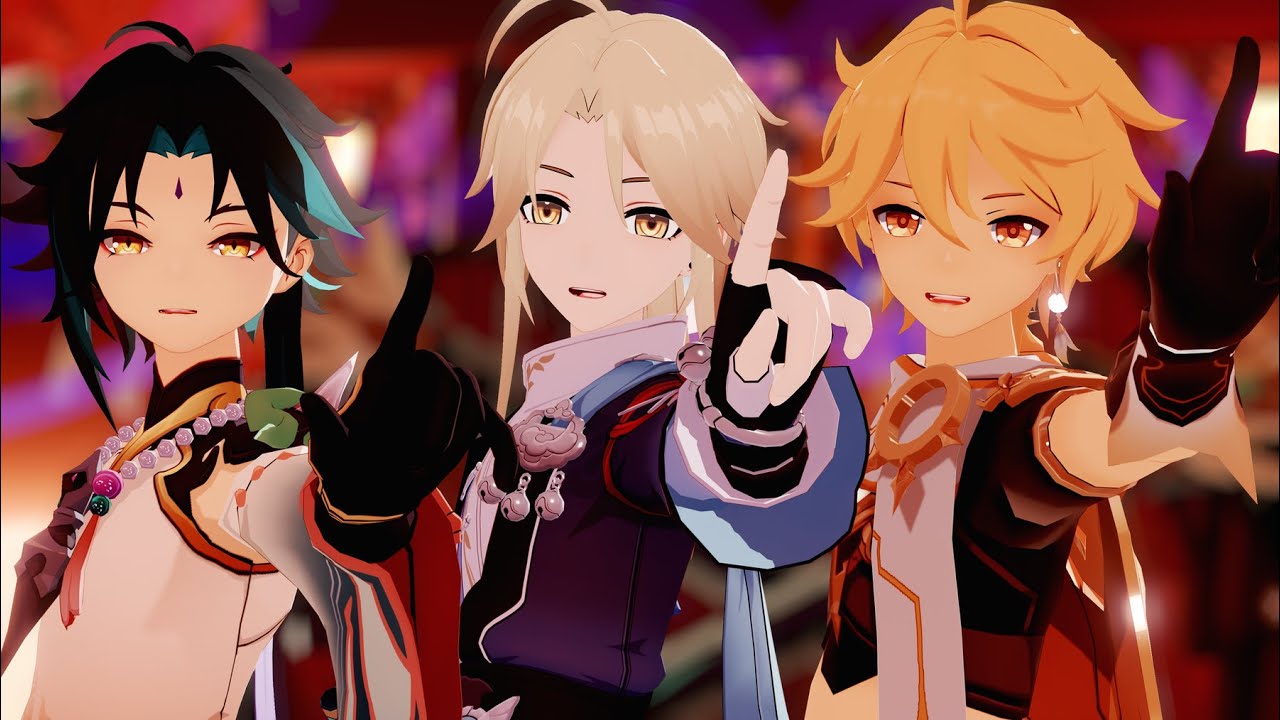 【 Genshin Impact / Honkai: Star Rail MMD 】 CH4NGE 【 Yanqing , Xiao , Aether 】