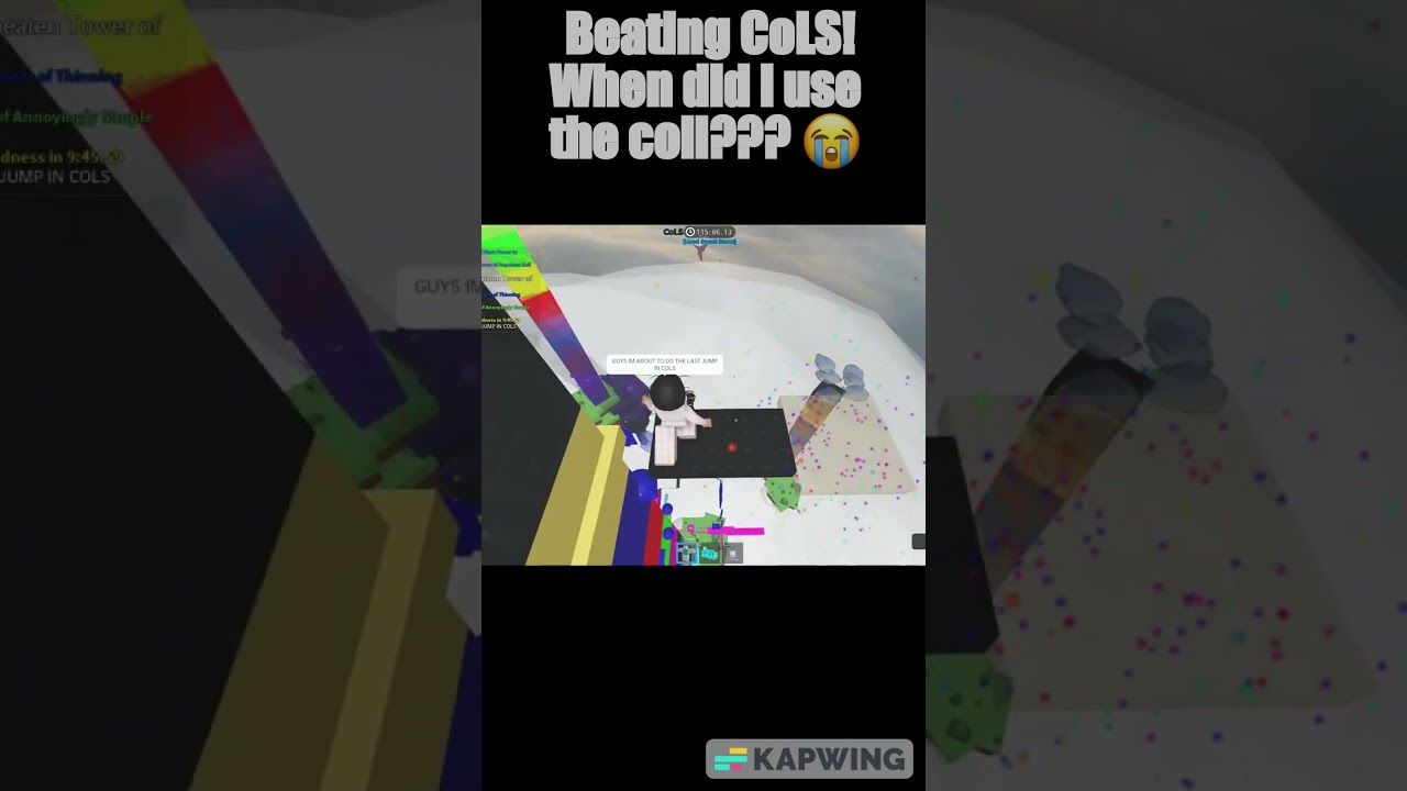 Finally beating COLS! #roblox #obby #tower #etoh #jtoh #trending #citadel #laptop #CoLS #obbyparkour