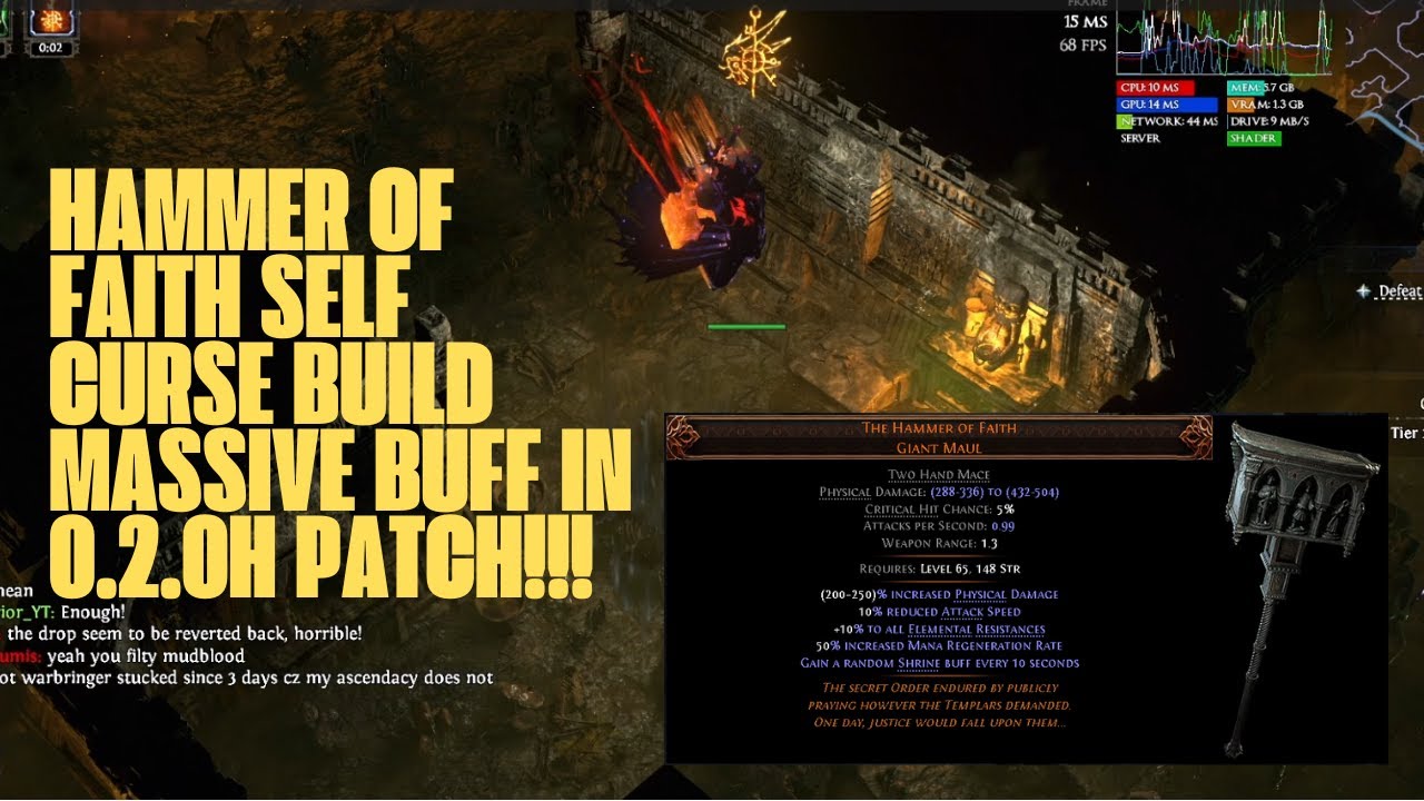 PATH OF EXILE 2 0.2.0H PATCH GGG JUST BUFFED THIS NEW UNIQUE AND SELF CURSE BUILD!