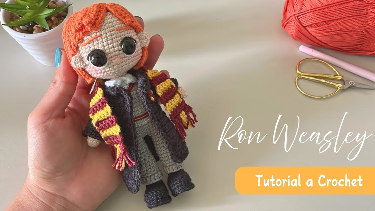 Ron Weasley Amigurumi🧡| Subtitulado| Tutorial a Crochet