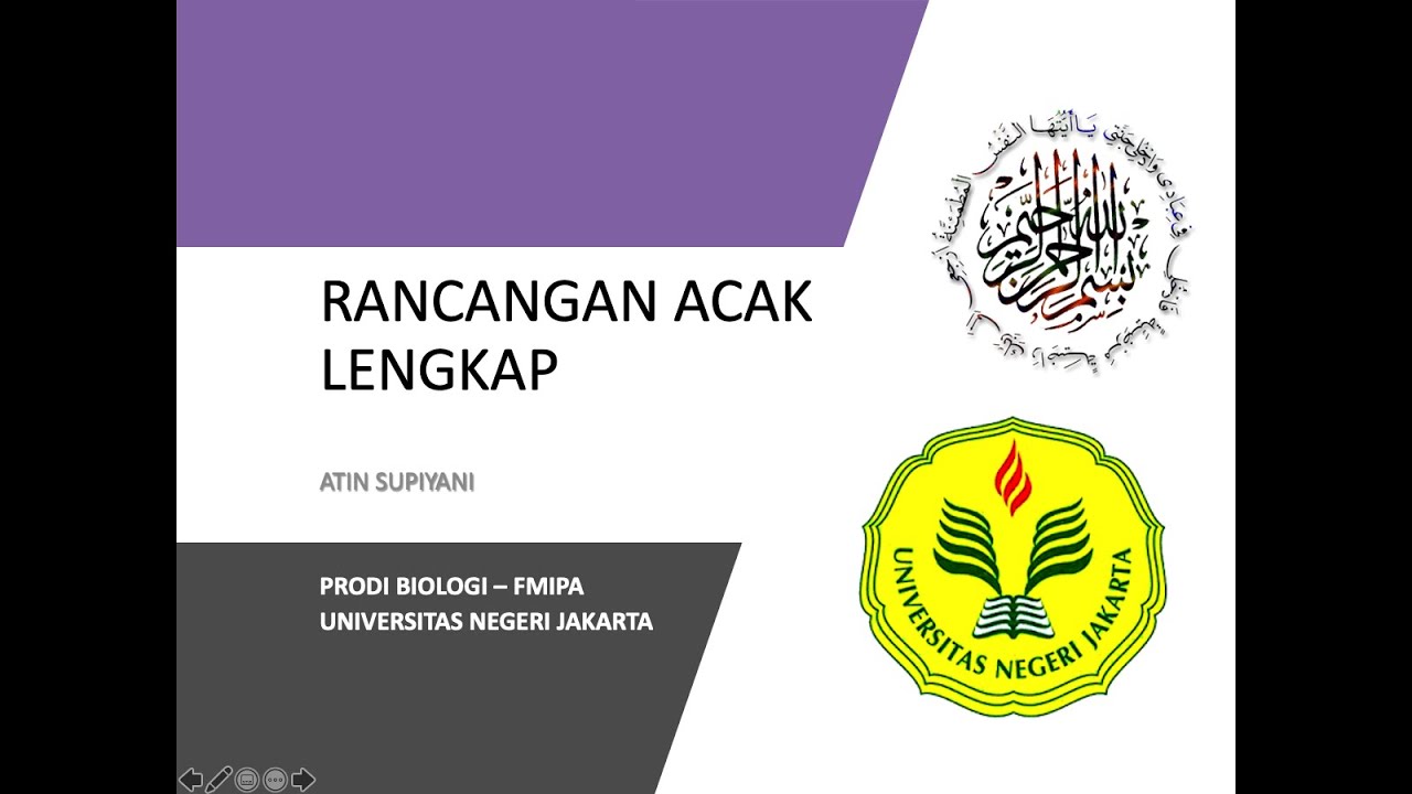 2. Rancangan Acak Lengkap (RAL)