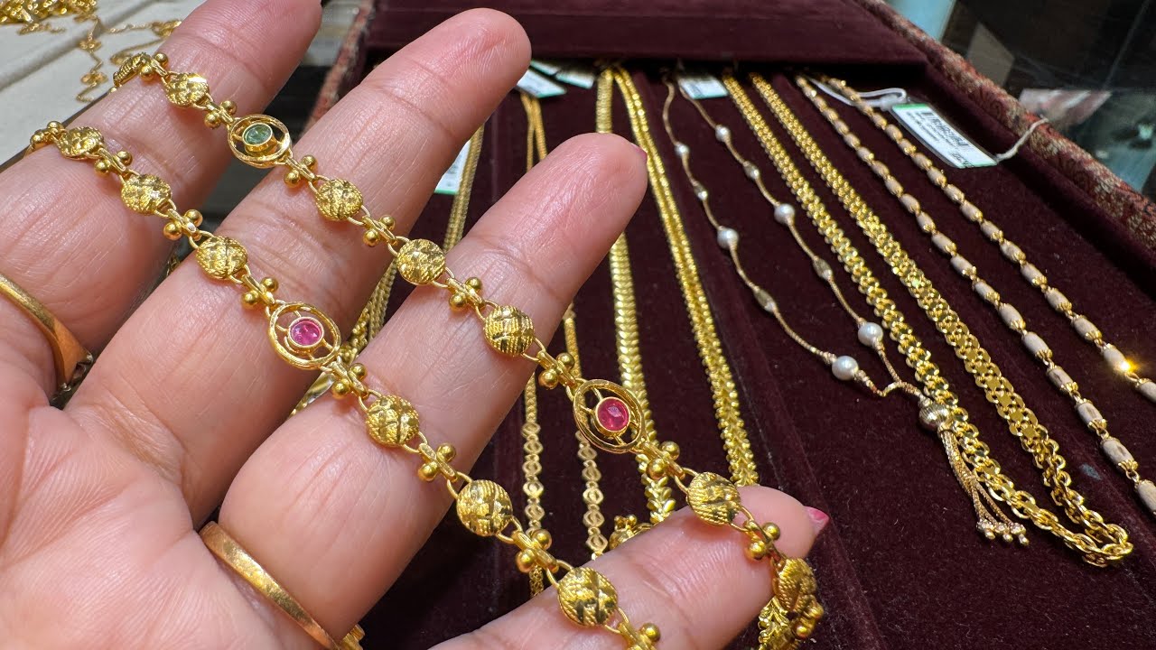 Tanishq Light weight Heavy Look Gold Chain Designs/Unisex Gold Chain/2026 Gold Chain/Vadodara/Deeya