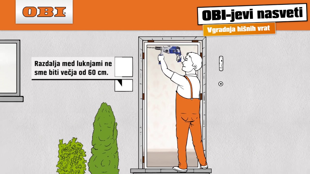 OBI-jevi nasveti: Vgradnja hišnih vrat