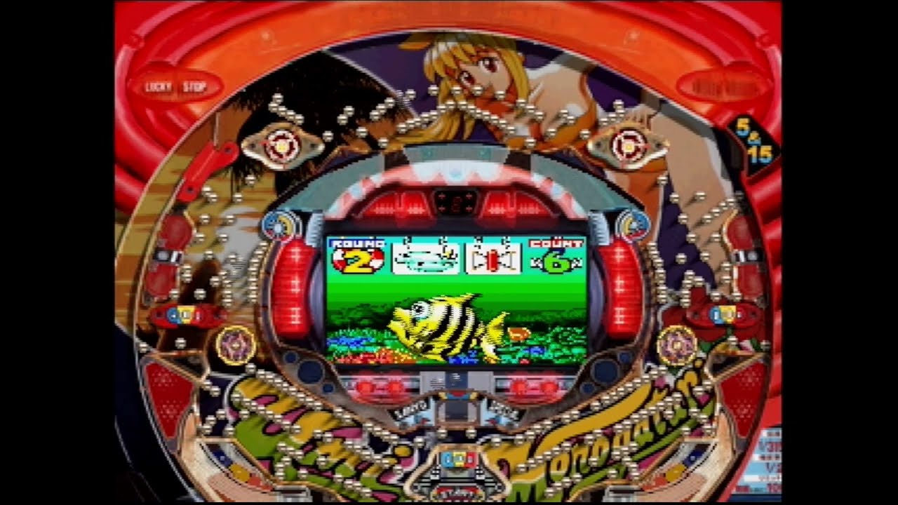パチンコ　CR海物語3R(三洋)　魚群＋サンゴ　再抽選　大当たり