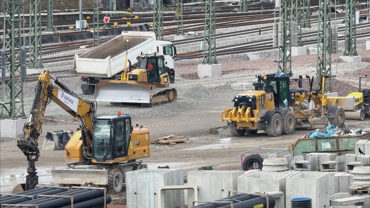 Update Abstellbahnhof Untertürkheim mit CATs in Aktion | 1.3.2025 | #s21