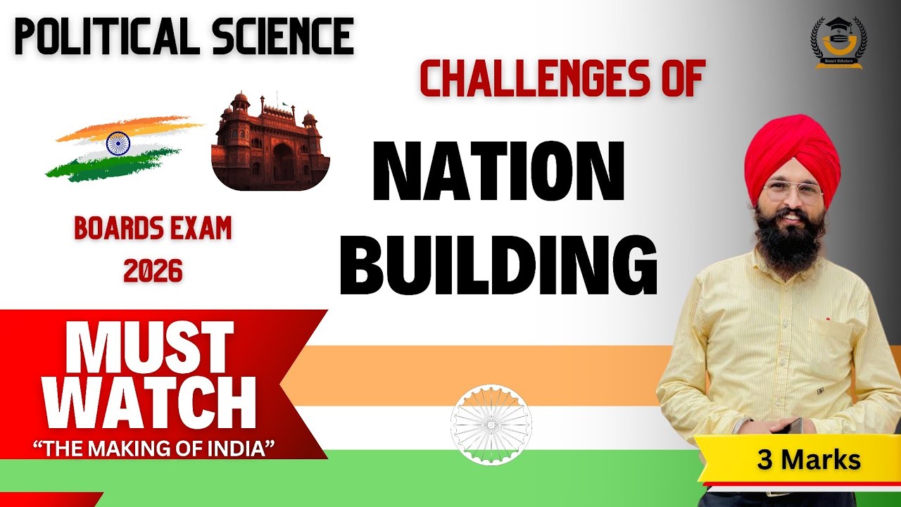 Challenges Of Nation Building in India 🇮🇳 | One Shot Revision | Political Science | Class 12 | 