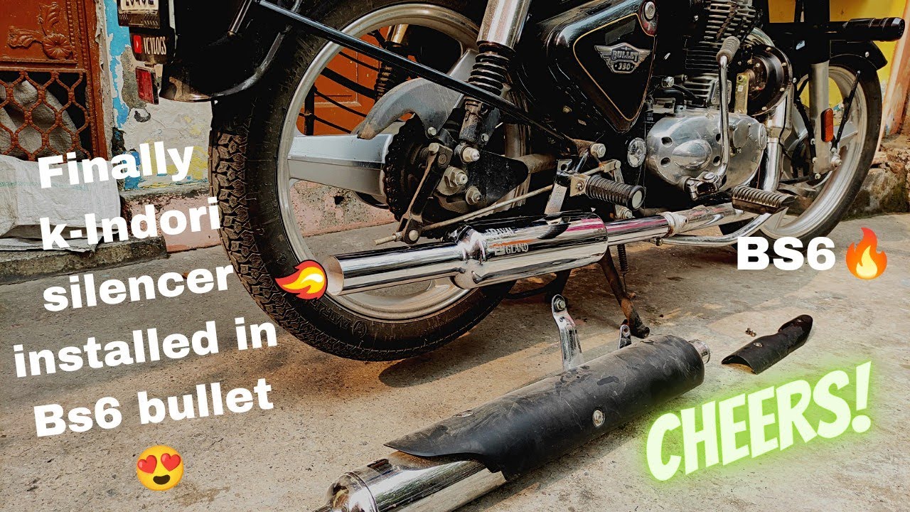 Finally K-indori silencer installed in BS6 bullet 350 || OLD is GOLD || Varun Chaudhary