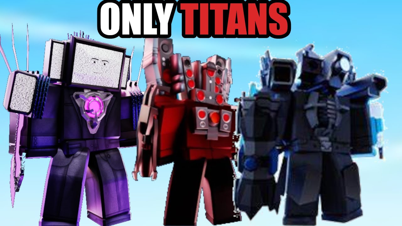 ONLY *TITANS* CHALLENGE in Toilet Tower Defense!