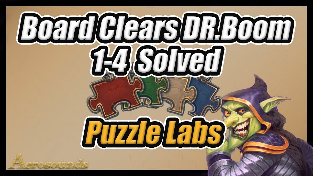 Puzzle Labs Dr Boom Board Clear Challenges 1-4 Solved!