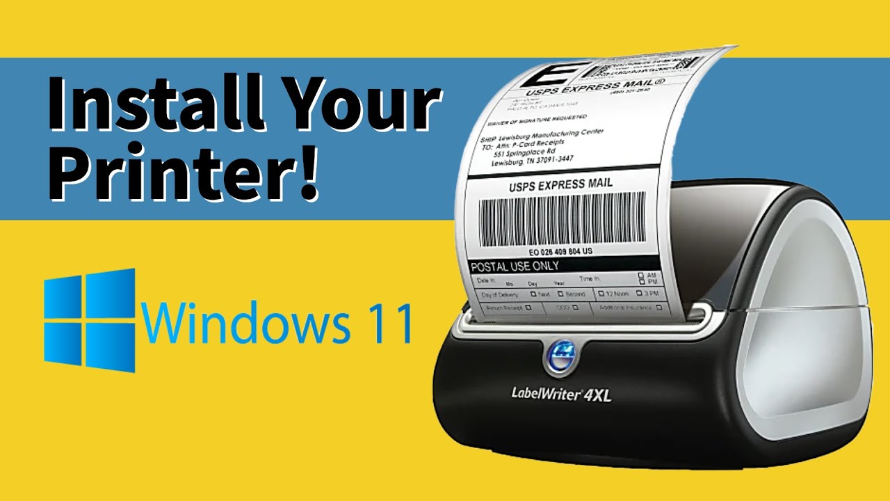 Install A Dymo 4XL LabelWriter Printer on a Windows 11 With No Disc!
