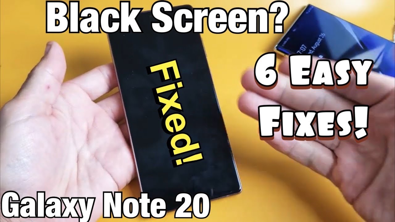 Galaxy Note 20: чёрный экран или не включается? 6 простых решений