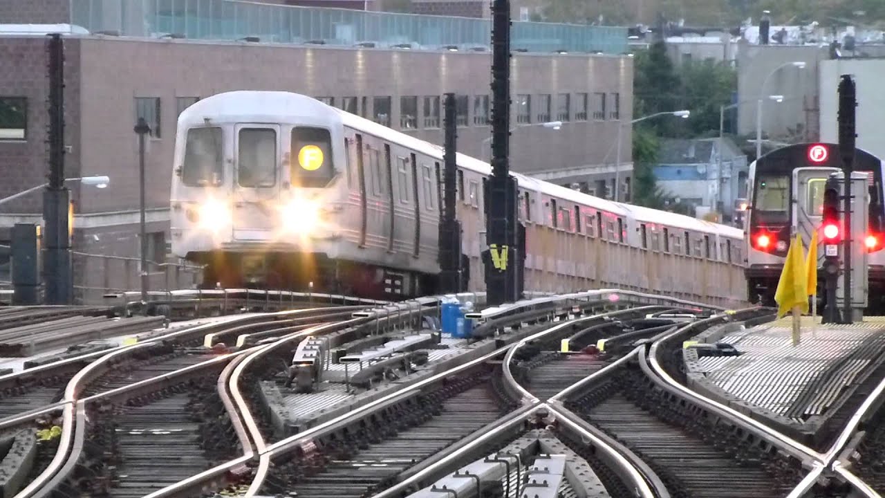 IND Culver Line: R68A G Train & R160A-2 & R46 F Trains at Ditmas Ave-McDonald Ave