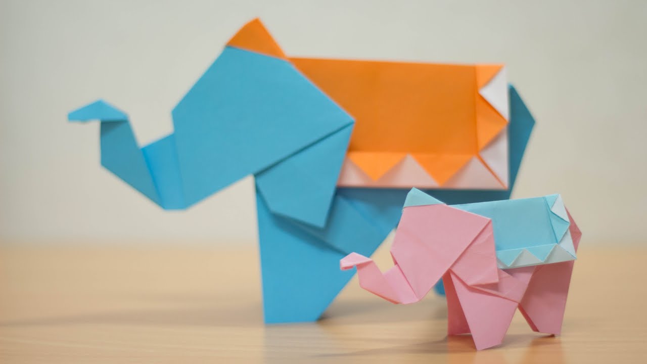 How to Fold an Origami Elephant 코끼리 접는법 (Fuchimoto Muneji)