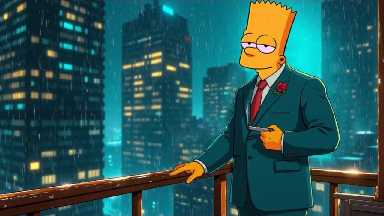 smoke break in the storm 🌧️🚬 lofi vibes ~ night calm / jazzhop rain