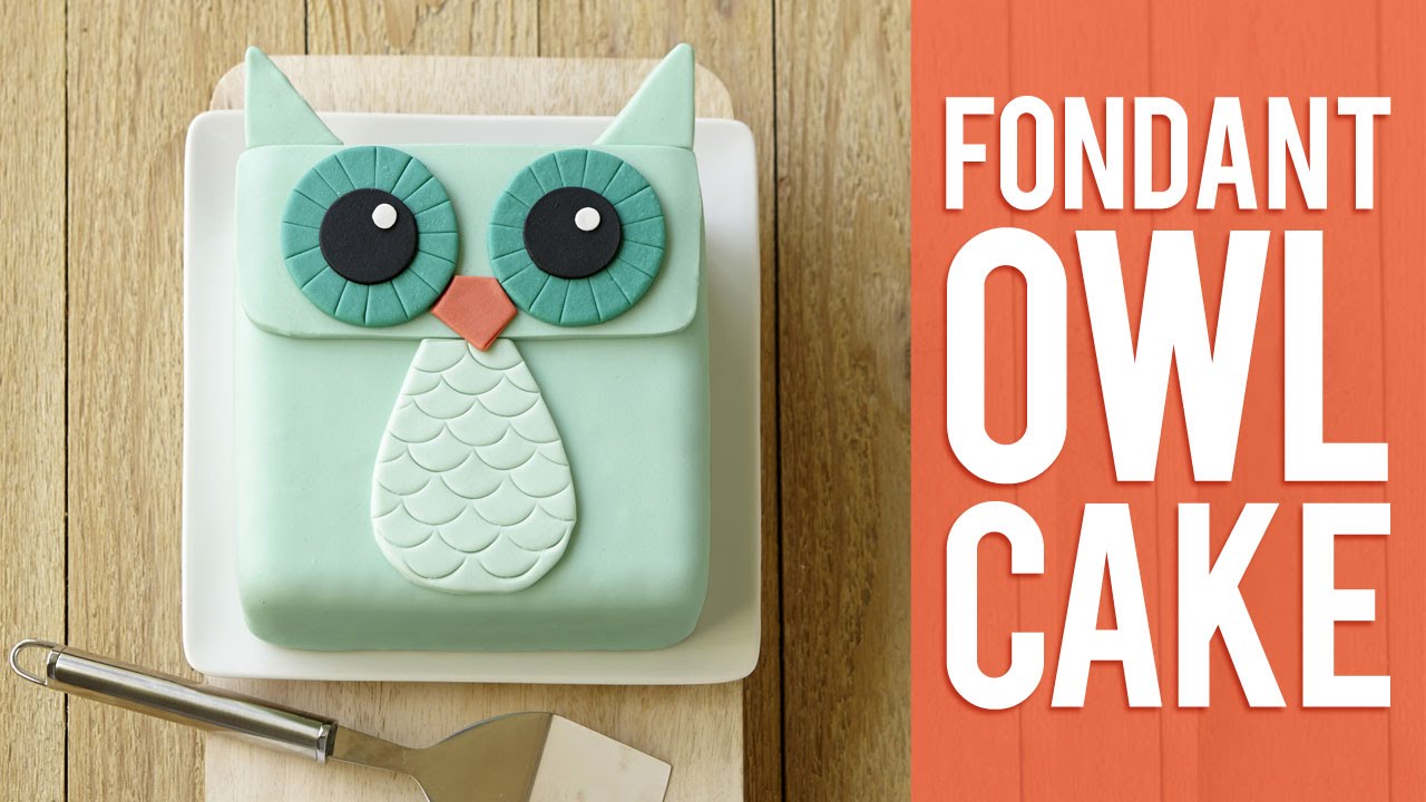 How to Make a Fondant Owl Cake
