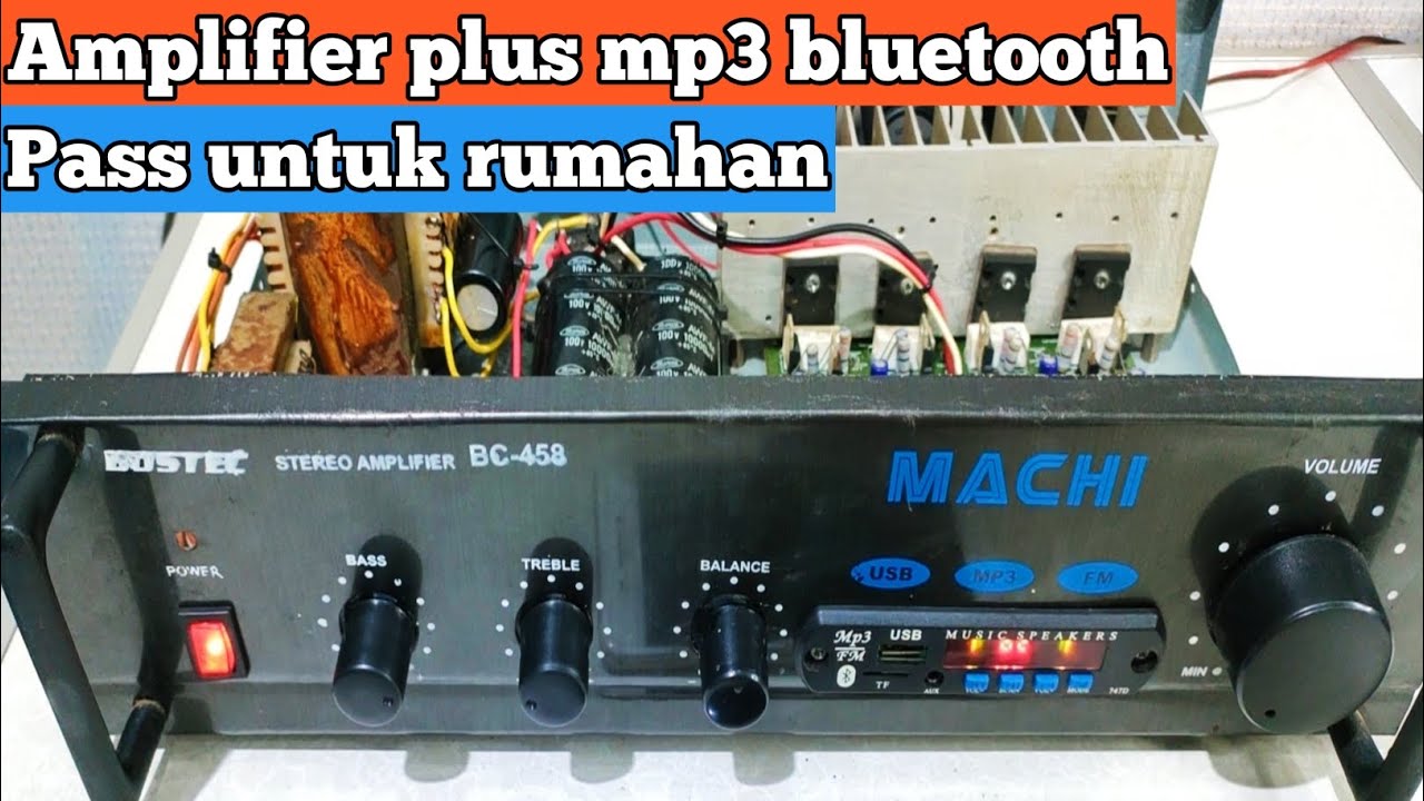 Amplifier plus mp3 bluetooth review ‼️power ampli ocl 150 watt stereo