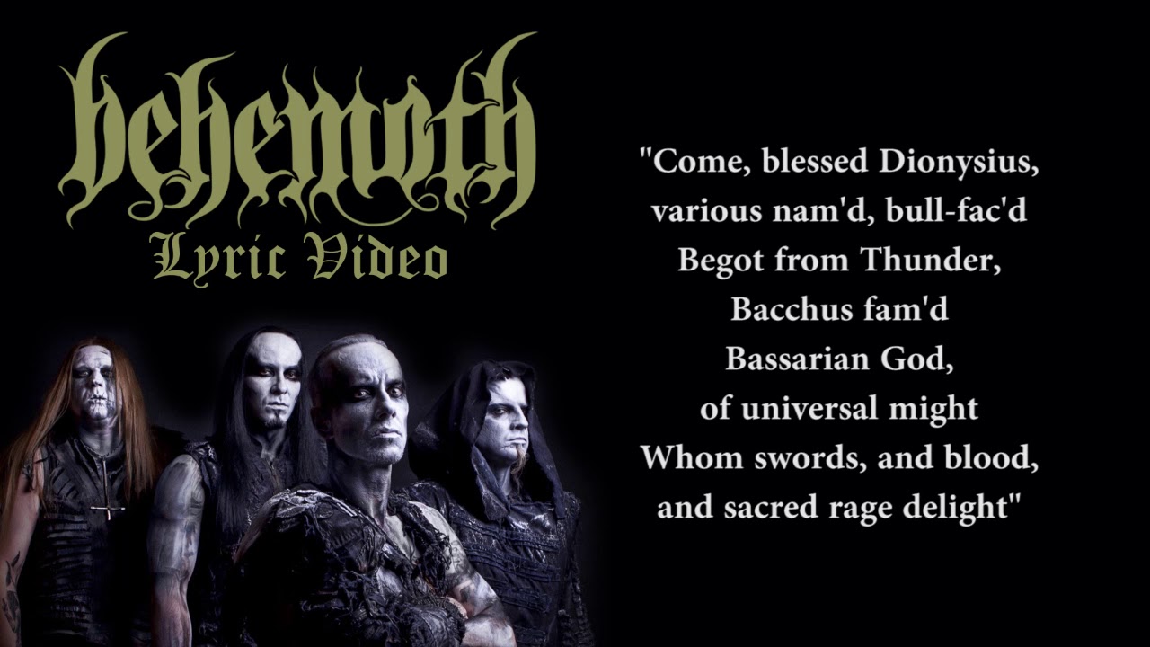 Behemoth - Daimonos (LYRICS / LYRIC VIDEO)