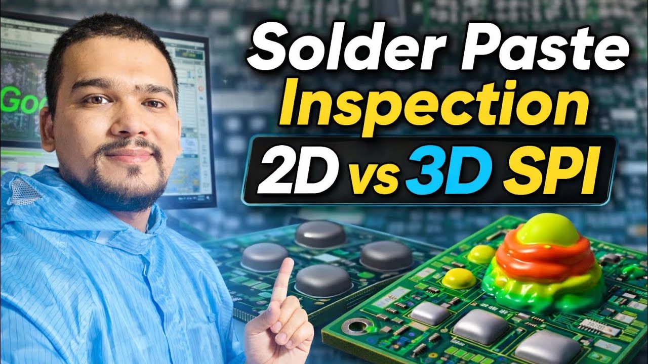 👉 Solder Paste Inspection (SPI) | 2D vs 3D | SPI Defects & Closed Loop