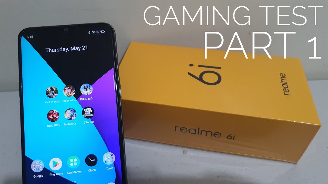 Realme 6i Gaming Test Call of Duty , Rules of Survival and PUBG Mobile