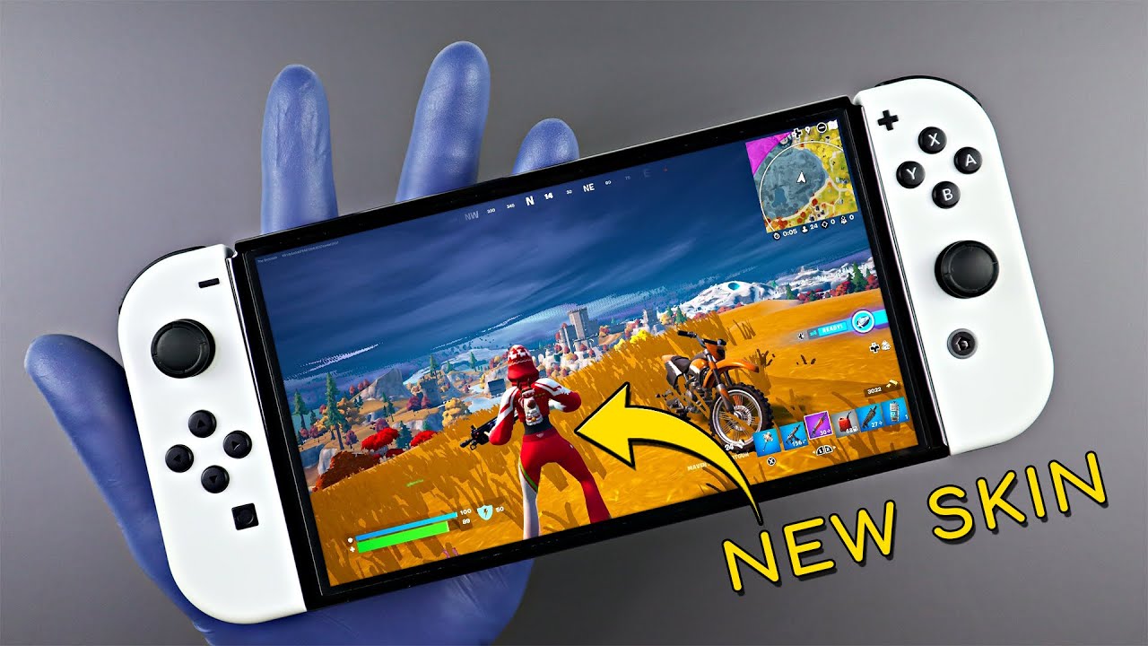 Let's play Fortnite Chapter 4 on Nintendo Switch OLED Victory Royale
