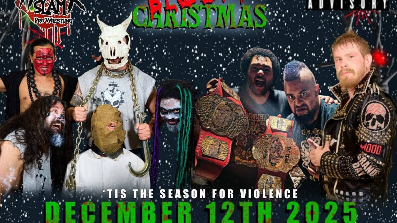 Horrorslam: No DQ 10 Man weapons Rumble. (Horrorslam Heavyweight Title) 12/12/25