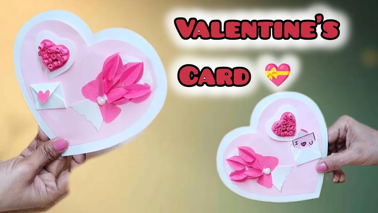How to make Valentine's day 💝 love card craft idea / #diy #trending #art #viral #artworkcorner 