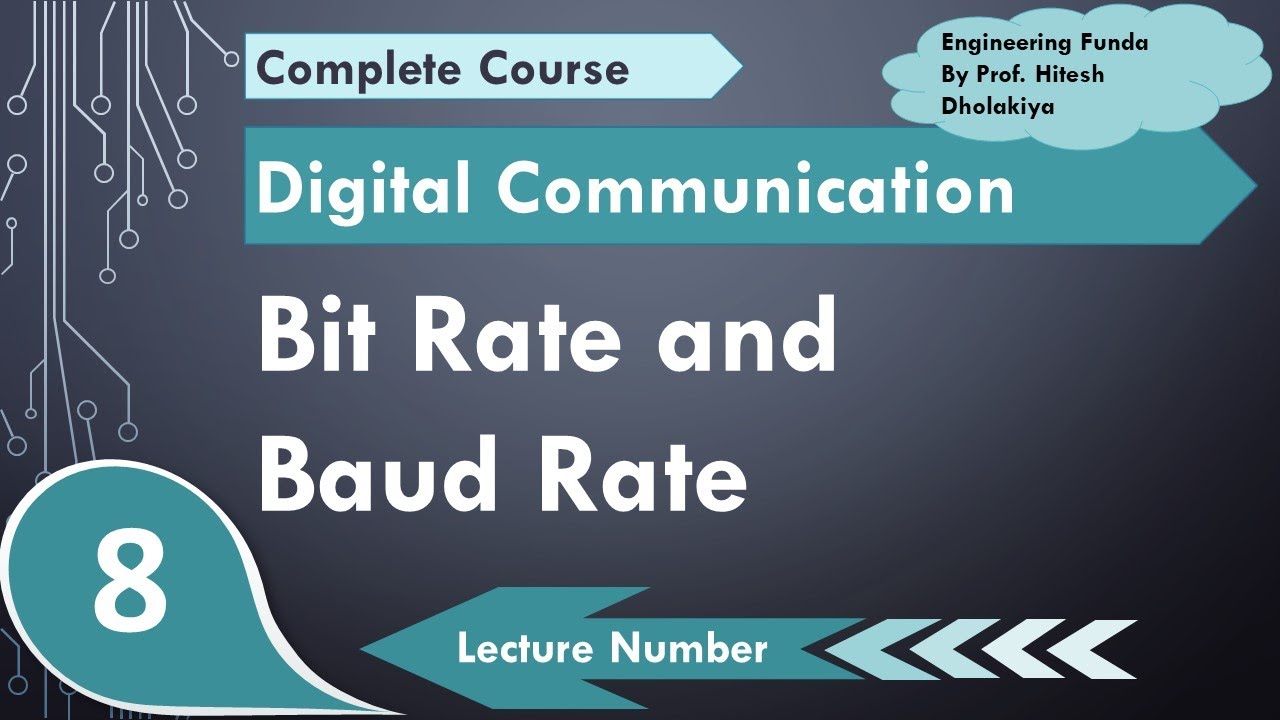Bit Rate and Baud Rate | Relation between Bit Rate and Baud Rate | Examples of Bit Rate & Baud Rate