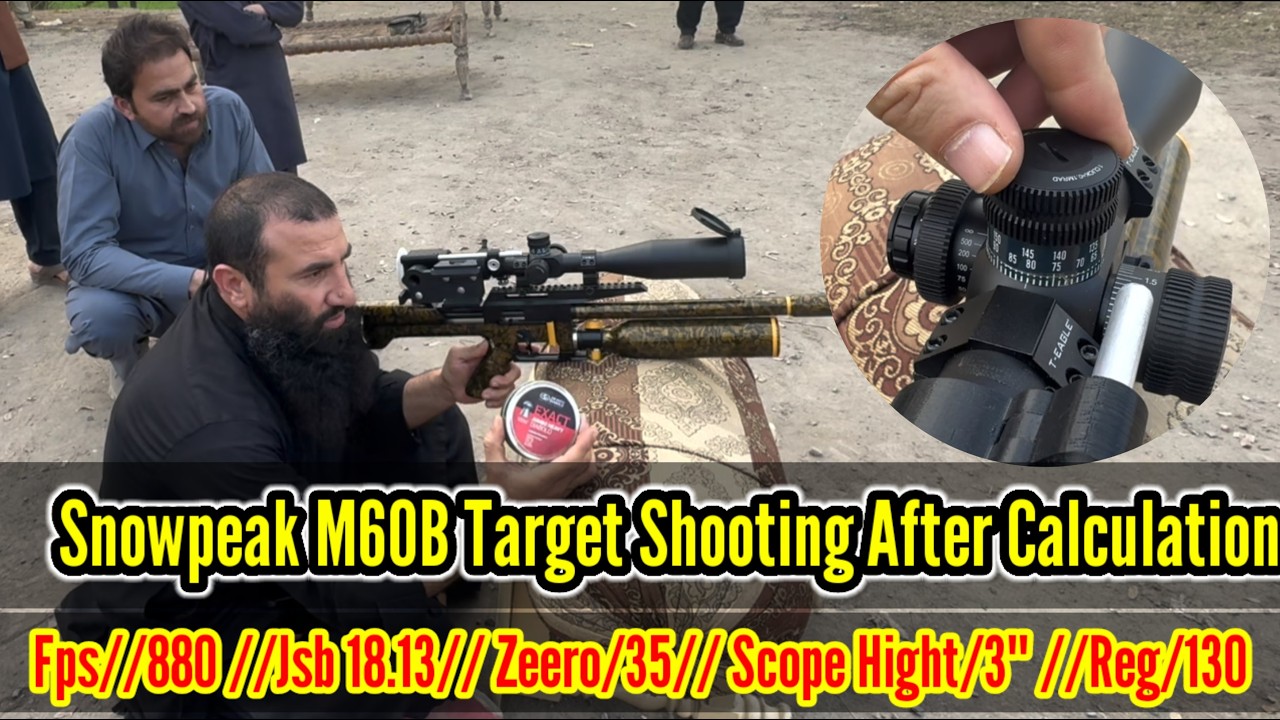 Snowpeak M60B Target Shooting After Calculation #accuracy #calculation #pcphunters