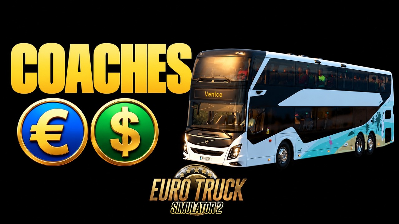 Ожидаемая стоимость дополнения Coaches DLC для ETS2