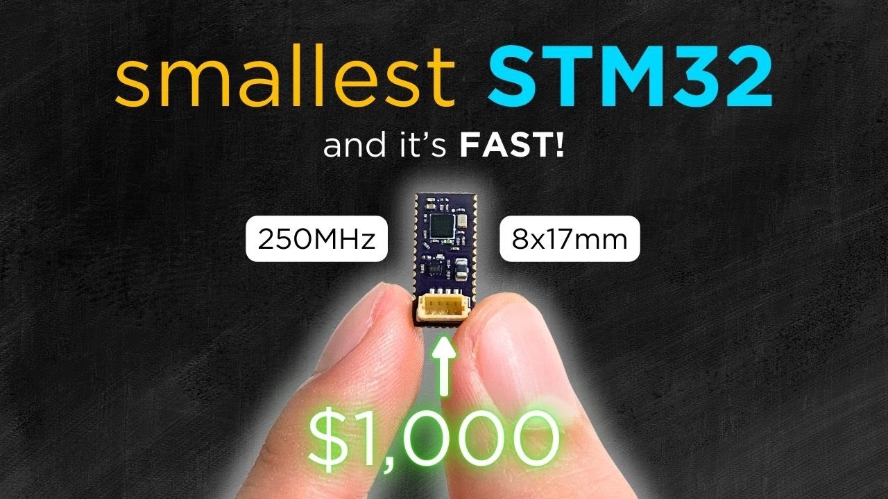 Я сделал крошечный модуль STM32, который ПРЕВОСХОДИТ ESP32