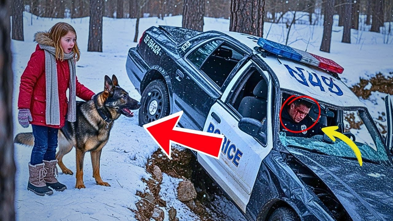 Little Girl and Her Dog Found Crashed Police Car in Snow — What Happened Next Shook the Whole Town