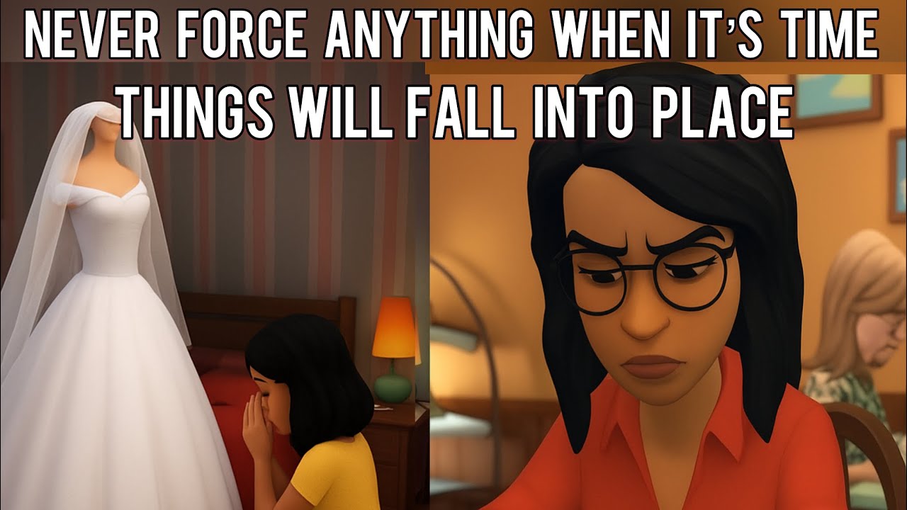 NEVER FORCE ANYTHING, AT GOD’S TIME, THINGS WILL FALL IN PLACE 