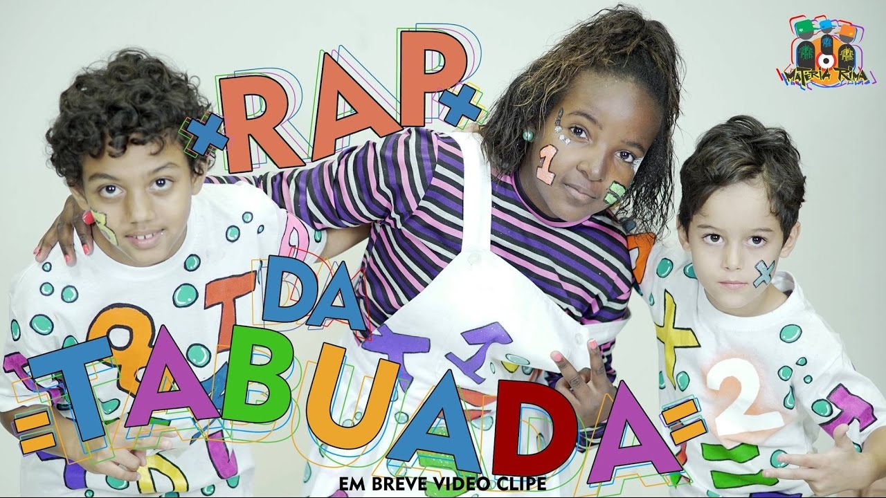 Mat&eacute;ria Rima - (Rap da Tabuada) T&aacute; Tudo Na Palma Da Sua M&atilde;o Clipe Oficial