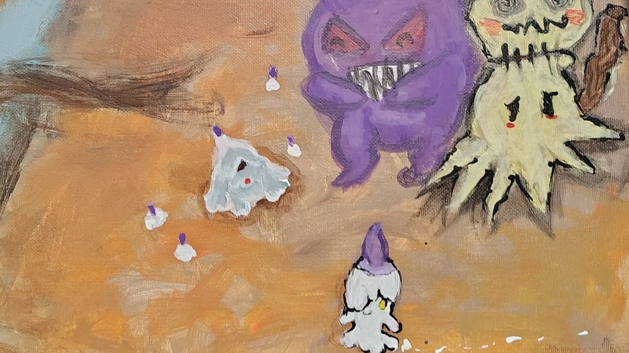 Pokémon inspired Painting for fall!