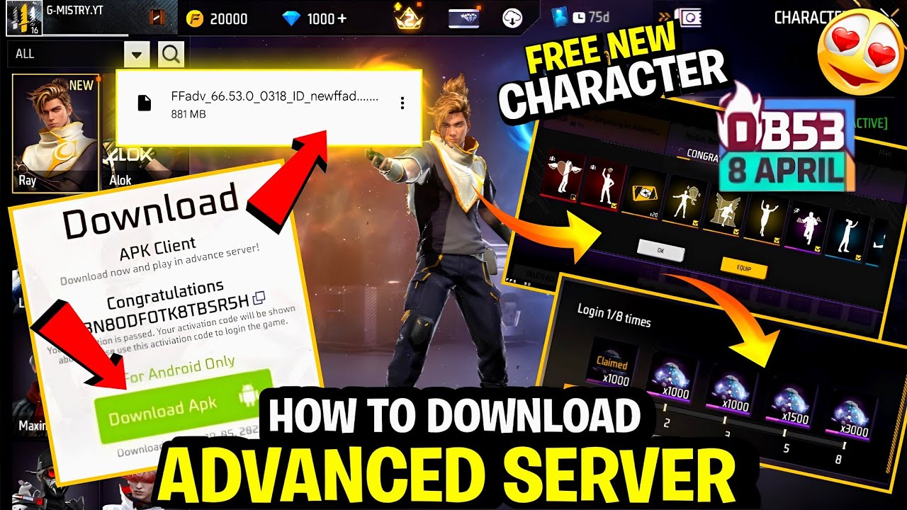 How To Download Ob53 Advance Server Free Fire | Ob53 Advance Server Download Link |Ff Advance Server
