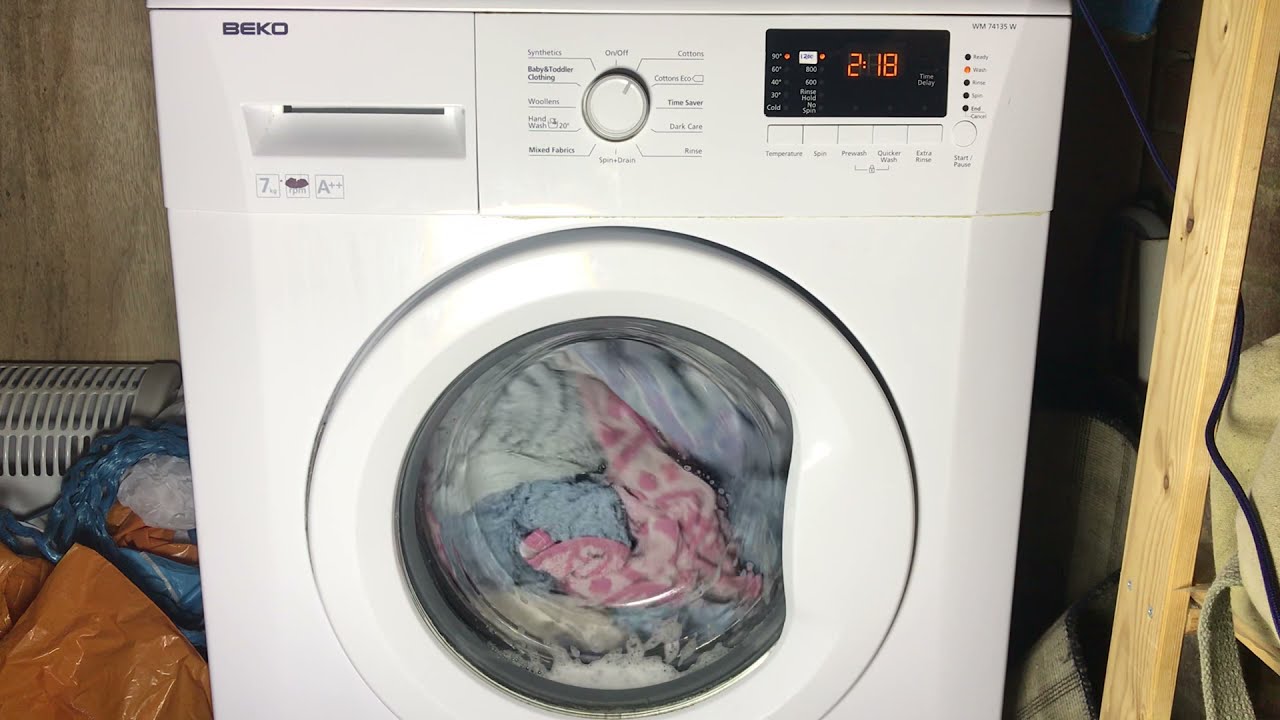 beko WM74135W - fully loaded towels boilwash