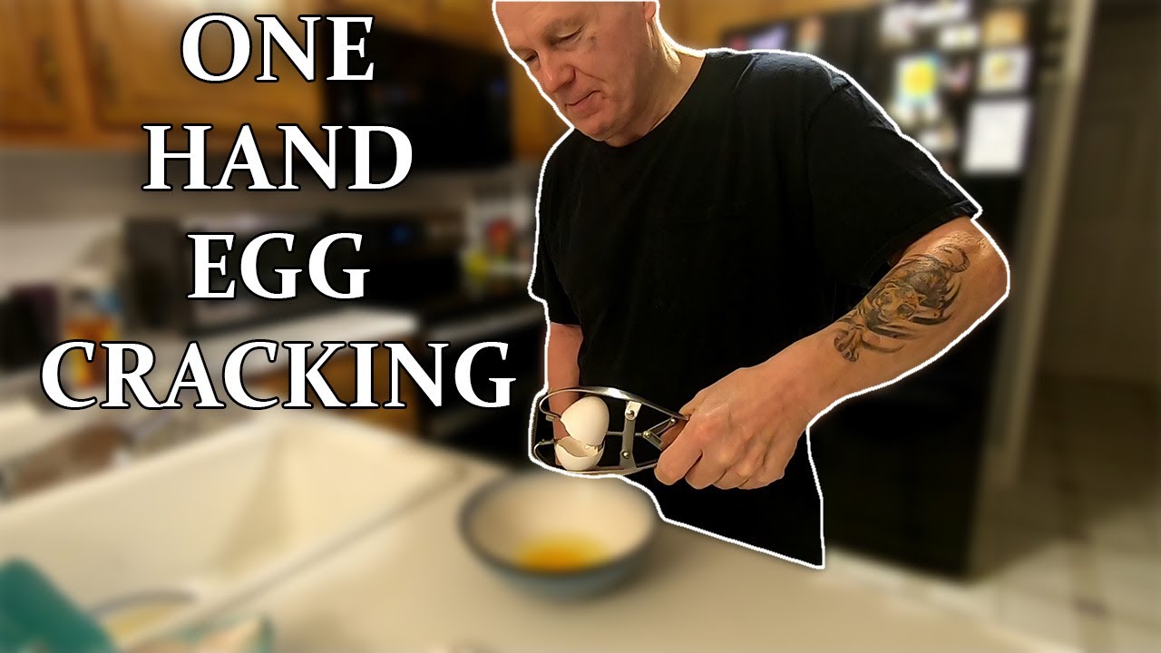 One Handed Egg Cracker Gadget for Stroke Survivors - Stroke Survivor Gadget Review #7