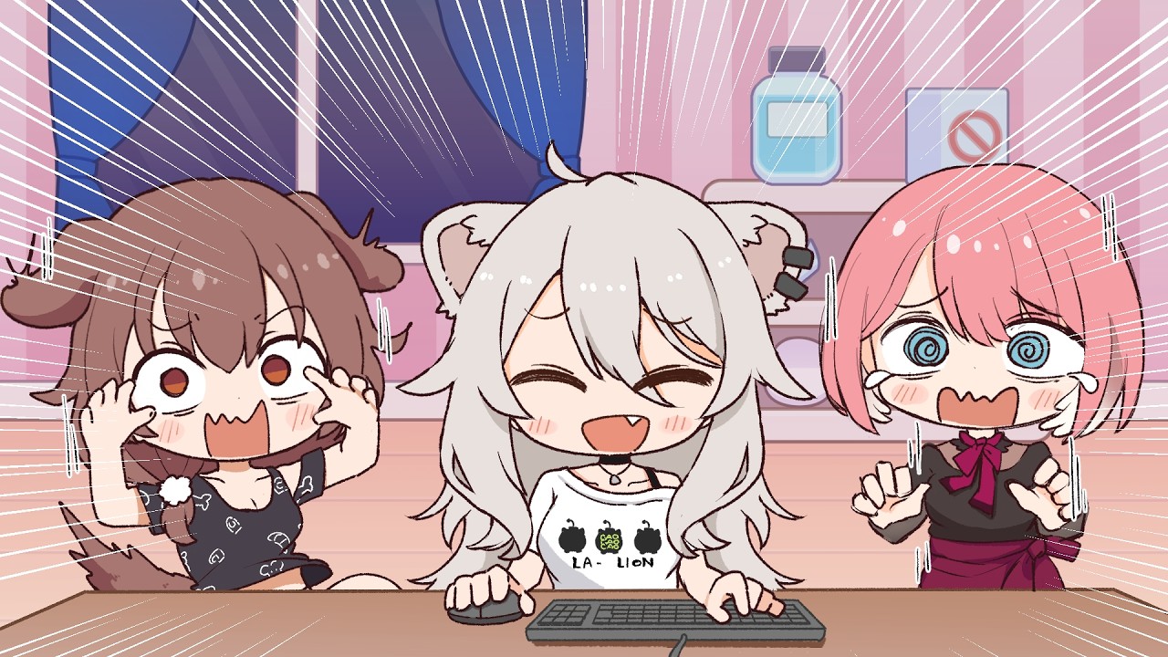 When a Stoppable Pair try to scare an Immovable Botan 【Hololive AnimatedClip/Eng sub】【Botan】