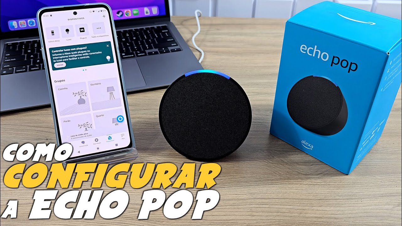Como INSTALAR / CONFIGURAR a ECHO POP ALEXA - Passo a passo!