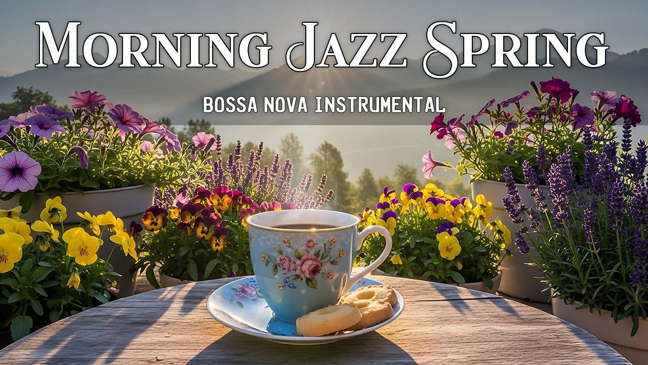 Morning Jazz Spring Vibes ✨ Cozy Coffee Ambience & Smooth Bossa Nova