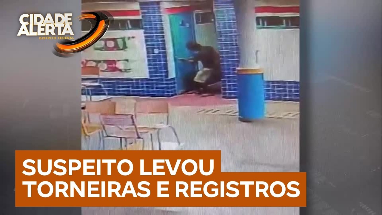 Creche no DF é invadida, tem torneiras e registros furtados e aulas são suspensas | Cidade Alerta DF