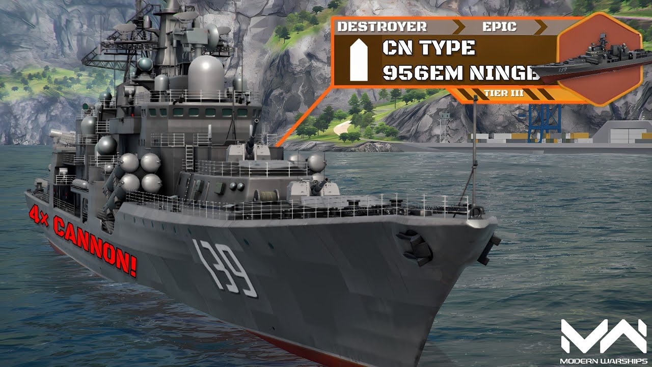 4 Cannons + Smoke + Anti-Torpedo Autocannon?! CN Type 956EM Ningbo | New Gacha Destroyer