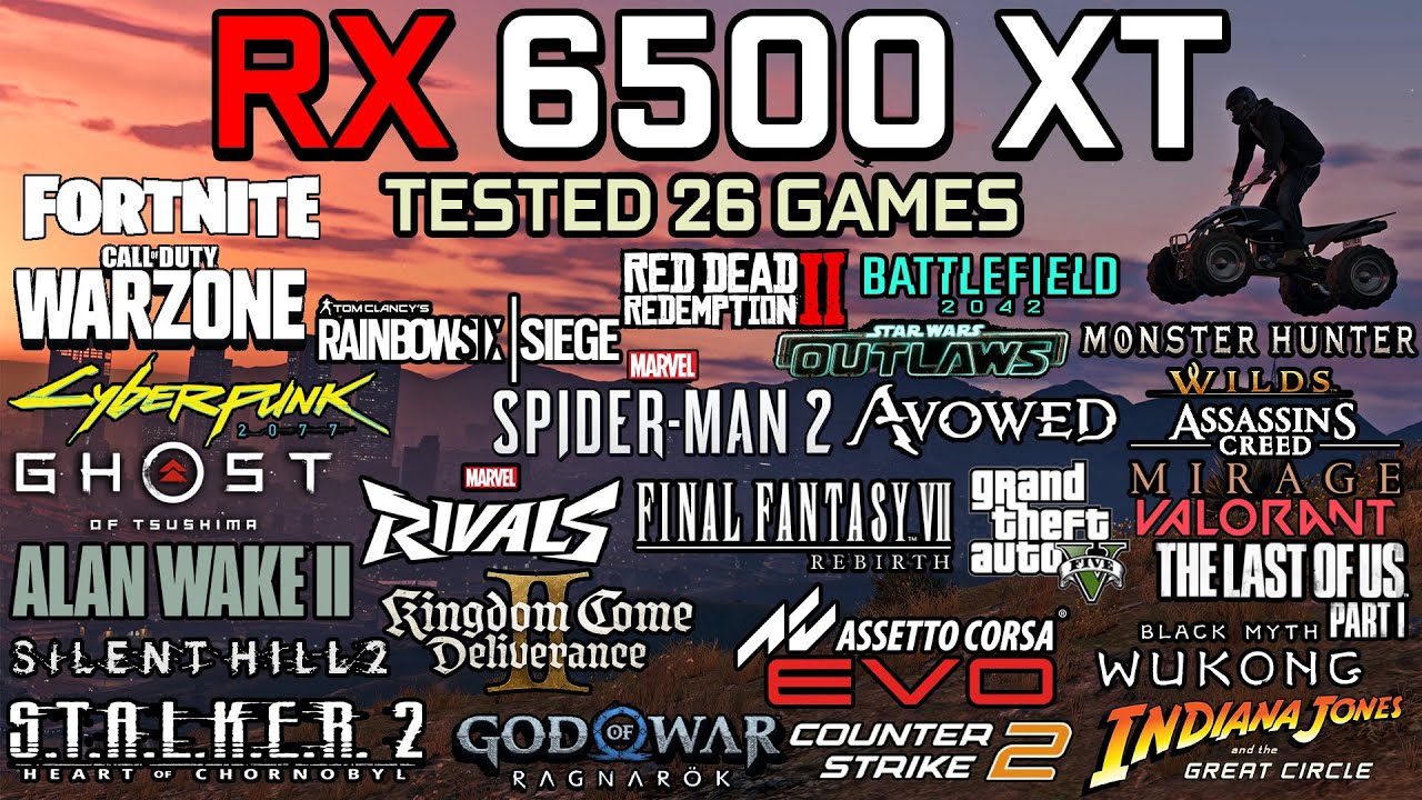 RX 6500 XT in 2025 : Test in 26 Games - Gaming Test in 2025
